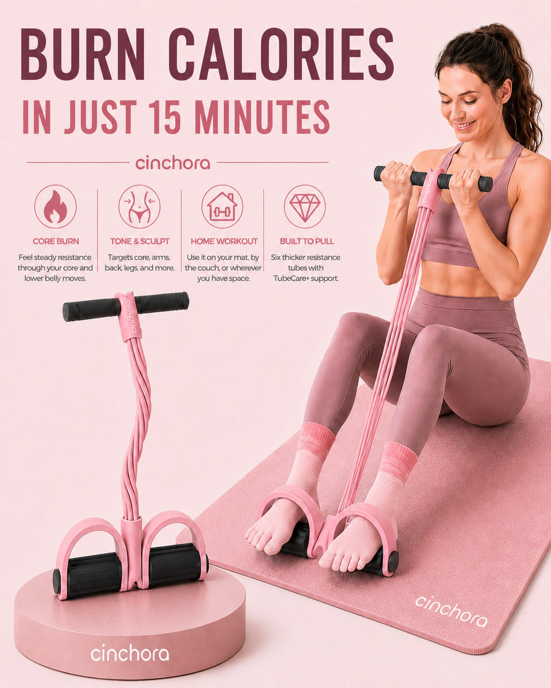 FlexPedal™ 15-minute Full-Body Burn Trainer