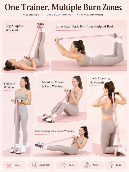 Cinchora FlexPedal™ 6 Tube Home Resistance Trainer