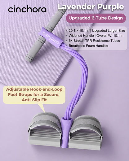 Cinchora FlexPedal™ 6 Tube Home Resistance Trainer