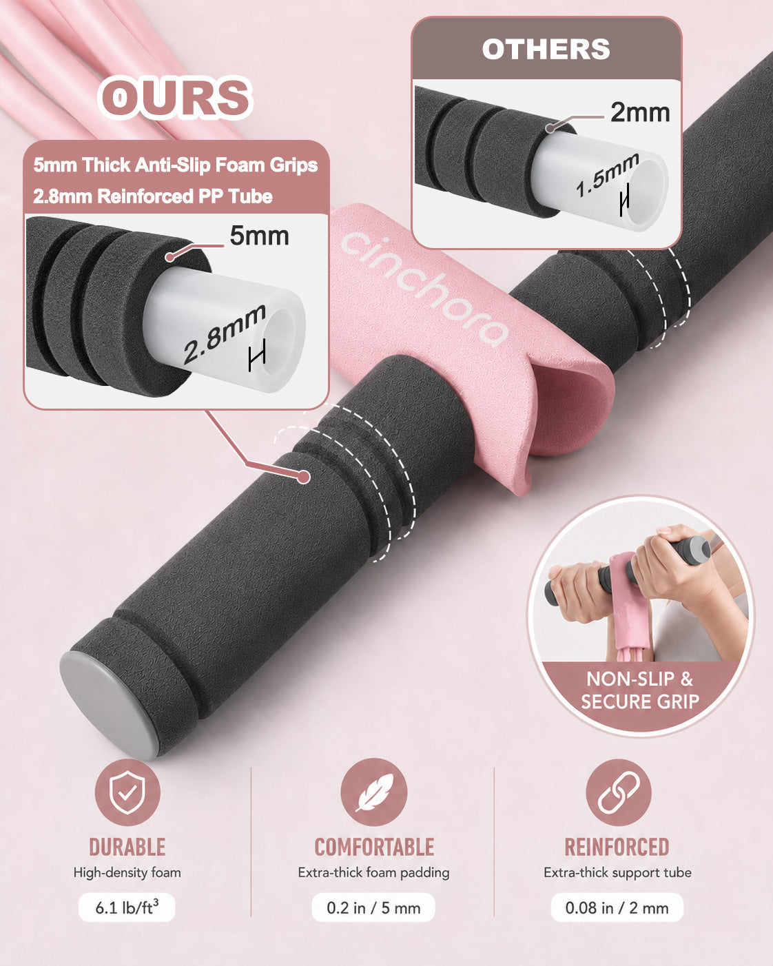 Cinchora FlexPedal™ 6 Tube Home Resistance Trainer